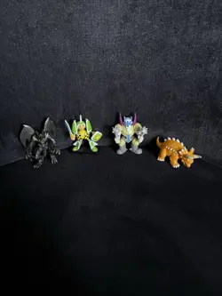 Yugioh Toy Lot Set Of 4 Red Eyes Black Dragon 2002 Kt96 - Image 1