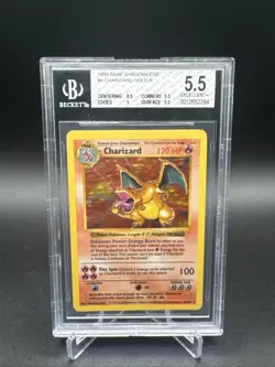 1999 Pokemon Base Set SHADOWLESS CHARIZARD #4 Holo | Pokemon | PSA EX GRADE 5 - Image 1