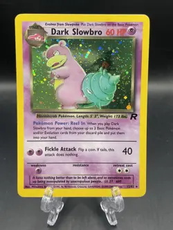 Pokemon TCG Dark Slowbro Team Rocket 12/82 Unlimited Holo WOTC - Rare - NM - Image 1