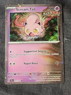 Pokemon TCG Temporal Forces - Scream Tail 077/162 - Cosmos Holo Promo NM - Image 1