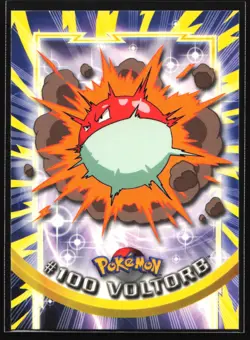 Pokemon Voltorb #100 Topps TV Animation Series 1 Blue Logo - Image 1
