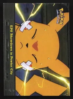Pokemon Topps TV Animation EP5 Showdown in Pewter City Blue Logo - Image 1