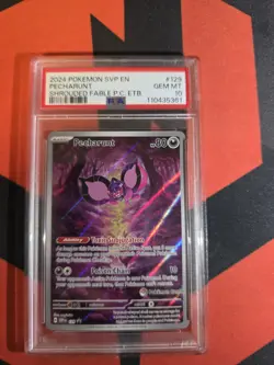 2024 POKEMON SVP EN BLACK STAR PROMO PECHARUNT #129 SHROUDED FABLE PC ETB PSA 10 - Image 1