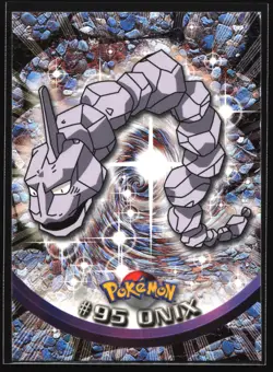 Pokemon Onix #95 Topps TV Animation Series 1 Blue Logo - Image 1