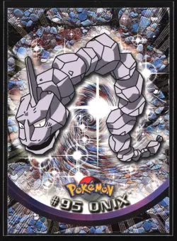 Pokemon Onix #95 Topps TV Animation Series 1 Blue Logo - Image 1