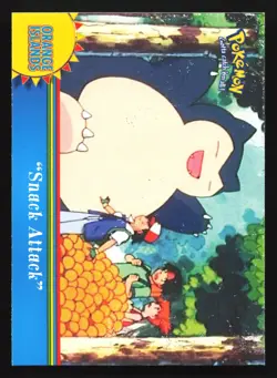 Pokemon Topps TV Animation Orange Islands OR11 Snack Attack Blue Logo - Image 1