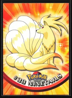 Pokemon Ninetales #38 Topps TV Animation Series 1 Blue Logo - Image 1