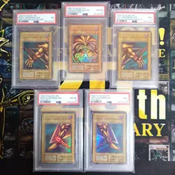 PSA 79 Exodia the Forbidden One Ultra Rare 1st Edition set of 5 YuGiOh Japan - Image 1