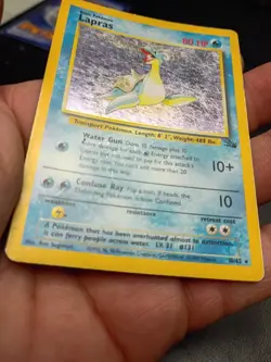 Pokemon Fossil Lapras Holo Rare 10/62 - Image 4