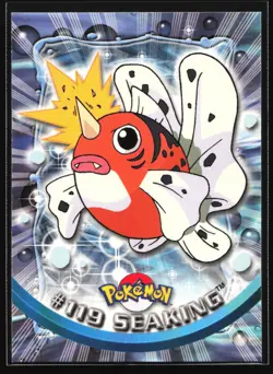 Pokemon Seaking #119 Topps TV Animation Series 2 Blue Logo - Image 1