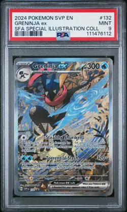 2024 POKEMON SVP EN-SV BLACK STAR PROMO #132 GRENINJA EX PSA 9 - Image 1