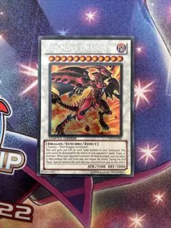 (YBL) YUGIOH TCG RED NOVA DRAGON CT07-EN005 SECRET LIMITED EDITION LP - Image 1