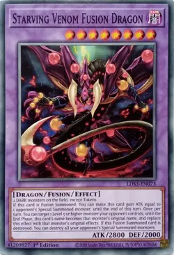 LDS3-EN073 STARVING VENOM FUSION DRAGON COMMON 1ST EDITION YuGiOh CARD - Image 1