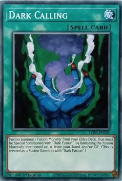 LDS3-EN035 DARK CALLING COMMON 1ST EDITION YuGiOh CARD - Image 1