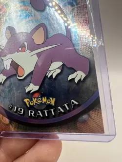 Rattata #19 Topps TV Animation Edition Blue Label Holo Pokemon Card - LP/MP - Image 5