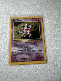 Pokemon TCG Mr. Mime Holo Jungle Set Card #6/64 Rare 1999 Wizards - Image 1