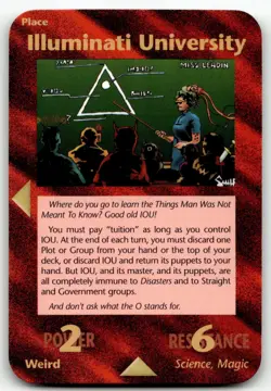 Illuminati University Card INWO New World Order Assassins Game 55/122 LP - Image 1