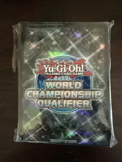 YuGiOh - Black Card Sleeves - World Championship Qualifier - 2022 100 Sleeves - Image 1