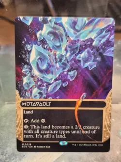 M 0028 Mutavault STELLAR SIGHTS BORDERLESS Edge of Eternities MTG Card EOS EOE - Image 1
