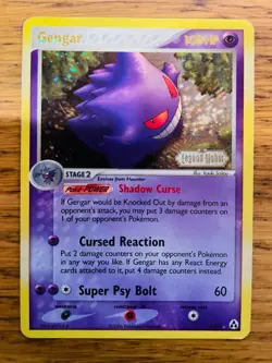 EXC! Gengar (5/92) EX Legend Maker Stamped Reverse Holo Pokemon Card! FAST P&P! - Image 1