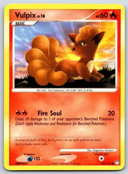 Vulpix - Mysterious Treasures 107/123 Pokemon Card MP - Image 1