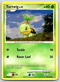 Turtwig - Diamond and Pearl 103/130 Pokemon Card MP - Image 1