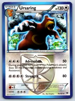 Ursaring (Team Plasma) - Plasma Blast 76/101 Pokemon Card MP - Image 1