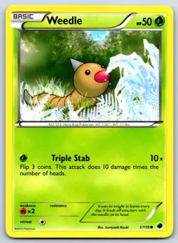 Weedle - Plasma Freeze 1/116 Pokemon Card MP - Image 1