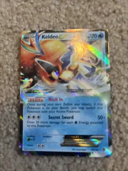 Pokemon TCG BW Boundaries Crossed Keldeo EX Holo Card 49/149 Ultra Rare - Image 1