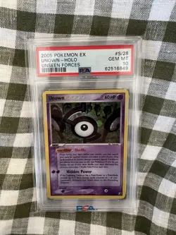 Pokemon Unown S/28 ex Unseen Forces Holo PSA 10 GEM MINT Rare Vintage Card Pop 9 - Image 1