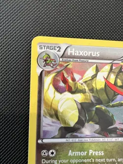 Pokemon Haxorus BW57 Black & White Promos Holo LP Card - Image 3