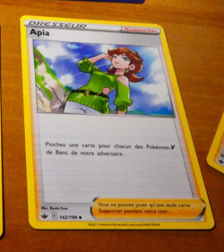 POKEMON REGNE DE GLACE CARD CARTE APIA 142/198 FR VF JCC EB06 NM - Image 1