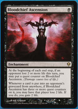 Bloodchief Ascension Zendikar NM Black Rare MAGIC MTG CARD (ID# 499039) ABUGames - Image 1