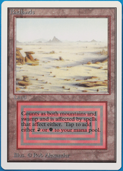 Badlands Unlimited NM (Reserved List Dual Land MTG Magic Card) 499016 ABUGames - Image 1