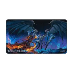 MtG "Ifrit VS Bahamut" Final Fantasy Holofoil Stitched Edge Playmat Ultra Pro - Image 1