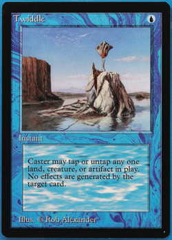 Twiddle Beta NM Blue Common MAGIC THE GATHERING MTG CARD (ID# 498975) ABUGames - Image 1