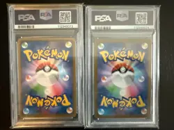 PSA 10 Yu Nagaba Eevee's & Pikachu Promo Complete Sequential Set Pokemon Card - Image 3