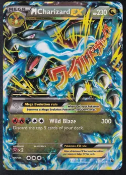 Pokemon Tcg Mega M Charizard EX 69/106 Flashfire Holo Full Art Pokemon Card XY - Image 1