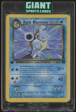 1st Edition Dark Blastoise Non Holo - Pokemon 2000 Rocket #20 NM - Image 1