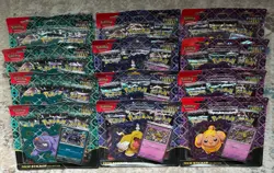 Pokemon TCG Paldean Fates Tech Sticker Collection Display - 12 Blisters 36 Packs - Image 3