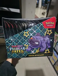 Pokemon TCG Paldean Fates Tech Sticker Collection Display - 12 Blisters 36 Packs - Image 2
