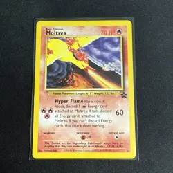 Pokemon Wotc Black Star Promo Rare #21 MOLTRES - Image 1
