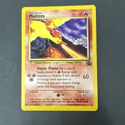 Pokemon Wotc Black Star Promo Rare #21 MOLTRES - Image 2