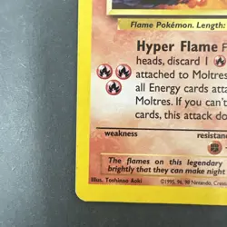 Pokemon Wotc Black Star Promo Rare #21 MOLTRES - Image 4
