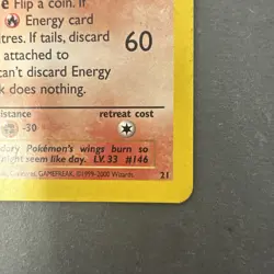 Pokemon Wotc Black Star Promo Rare #21 MOLTRES - Image 5
