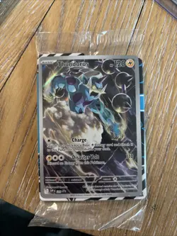 Thundrus 209 Pokemon Black Bolt ETB promo Card Sealed With Dividers - Image 1