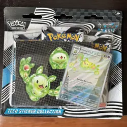 Pokemon Black Bolt 3-Pack Tech Sticker Blister New Sealed - Image 1