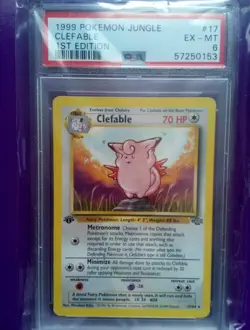 1999 Pokemon - 1st Edition Clefable Holo Rare - Jungle 1/64 - WOTC - Image 1
