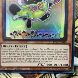 YUGIOH LOLLIPOP YUMMY ULTRA RARE 1ST NEAR MINT JUSH-EN018 - Image 3
