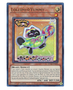 YUGIOH LOLLIPOP YUMMY ULTRA RARE 1ST NEAR MINT JUSH-EN018 - Image 1